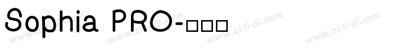 Sophia PRO字体转换